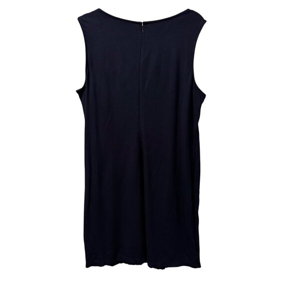 Chicos Sleeveless Navy Blue Dress Size XL Lace Front Design Dress - Picture 9 of 10